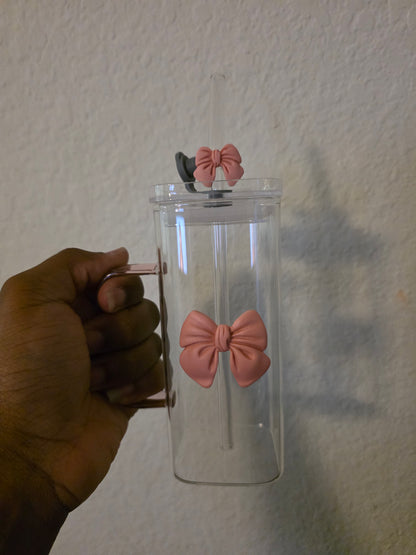 “Blessed & Boujee” Glass Cup