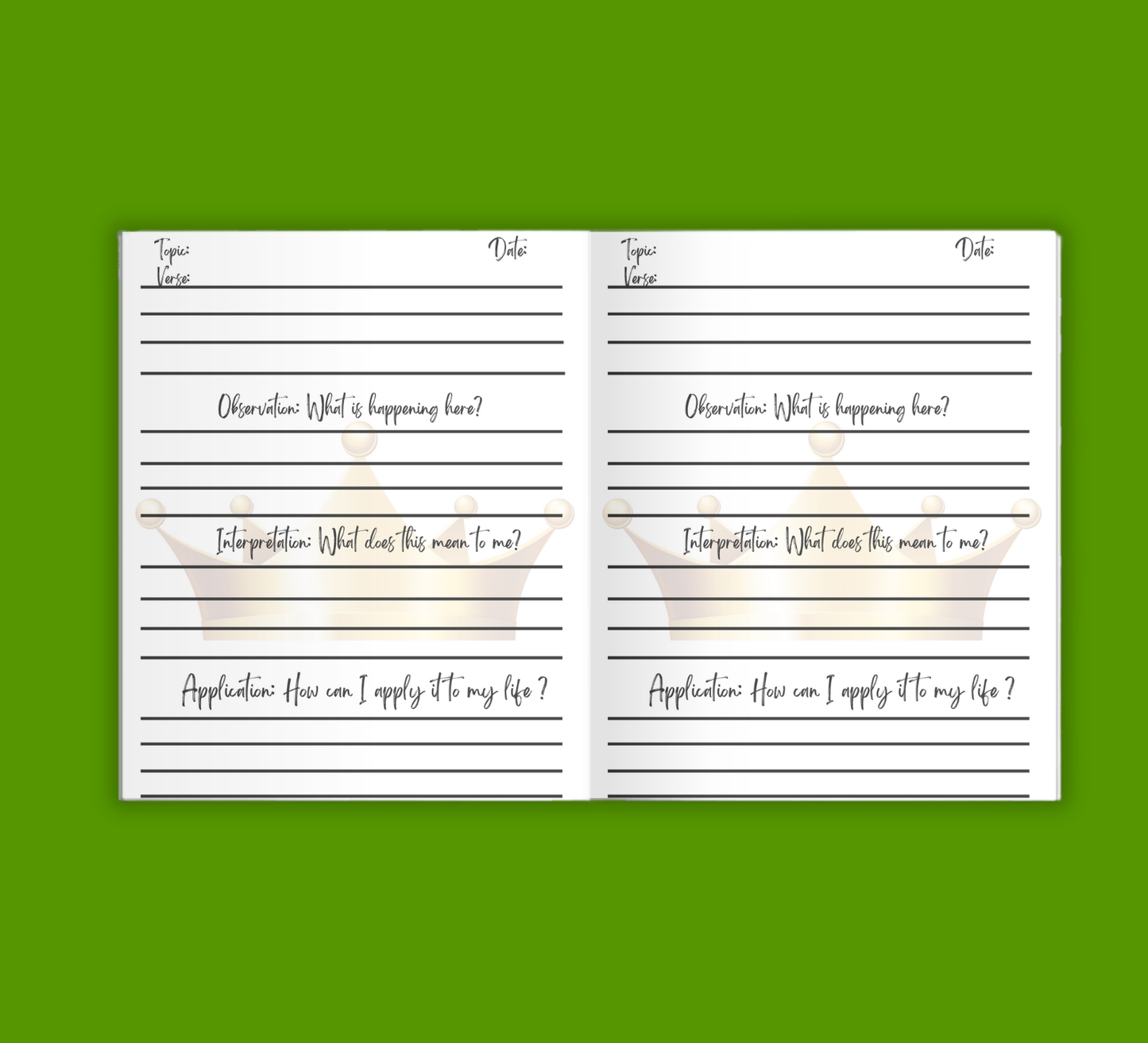 The Kingdom Man’s: Bible Study Journal