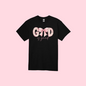 “God Is Good” Floral Bow Tee